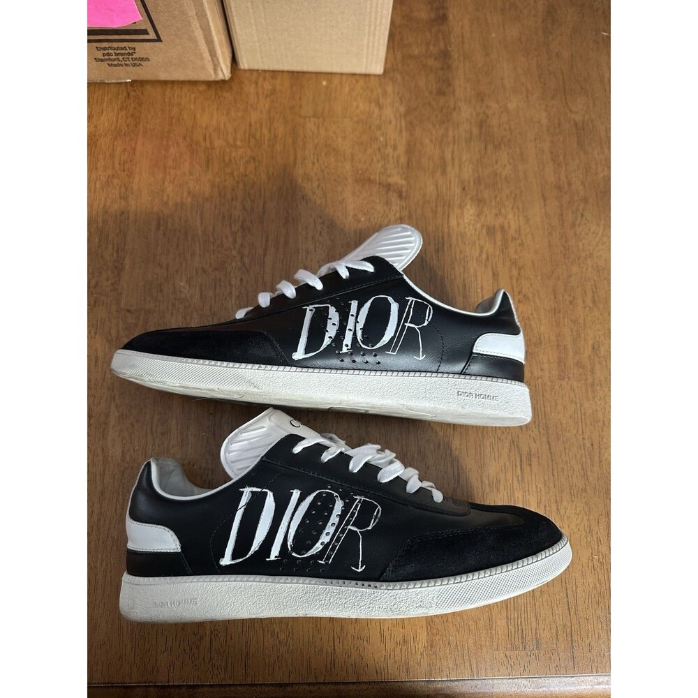 Men’s Christian Dior Homme B01 Black Leather Sneakers EU 39/7.5